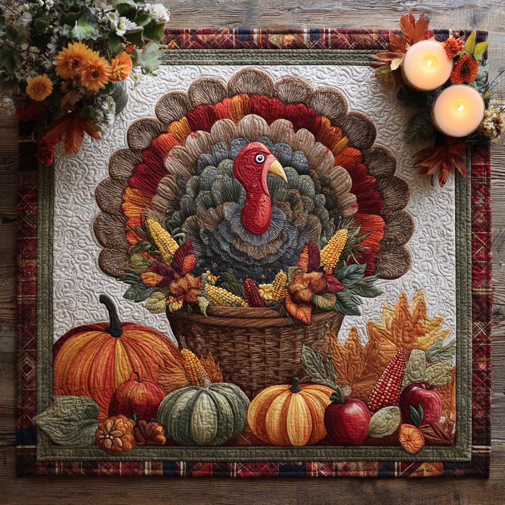 Home for the Harvest Quilted Table Topper NCU0PTT1546