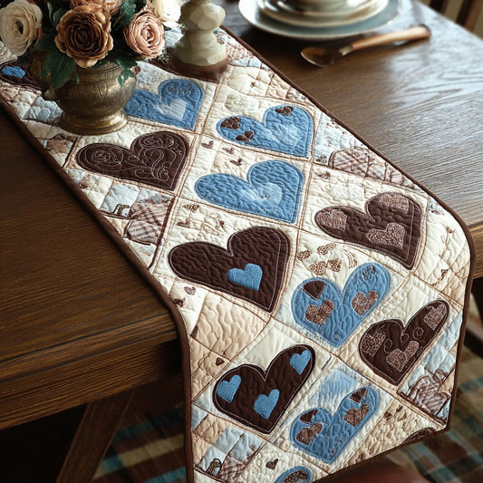 Homegrown Love Mosaic Quilted Table Runner NCU0PTT2776