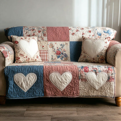 Homestead Bloom Quilted Sofa Cover NCU0NTD1254