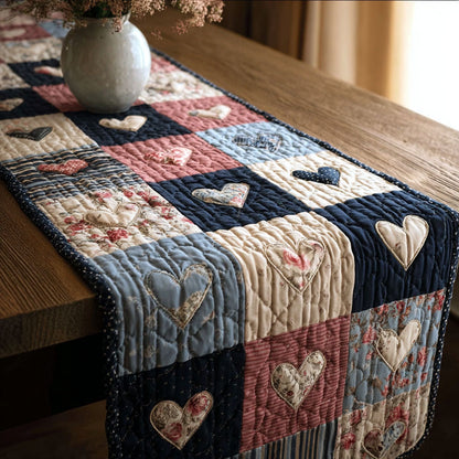 Homestead Hearts Quilted Table Runner NCU0NNT2842
