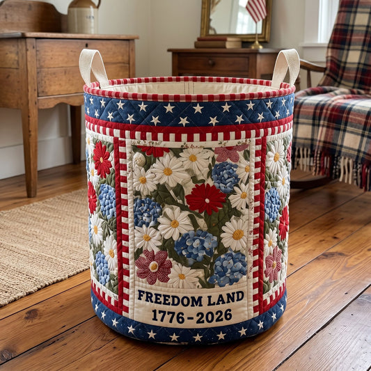 Homestead Heritage Quilted Laundry Basket NCU0PTT3116