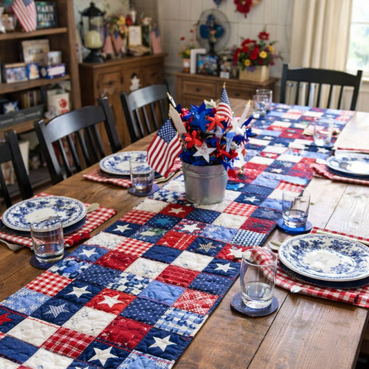 Homestead Honor Quilted Table Runner NCU0PTT3148