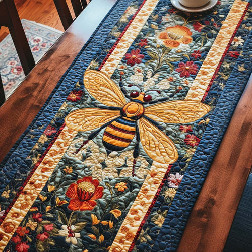 Honey Bee Quilted Table Runner NCU0NNT1872