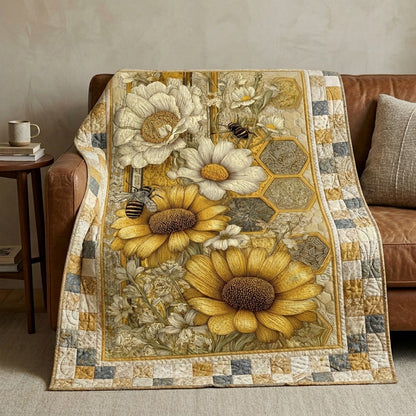 Honey Bloom Quilted Blanket NCU0DQQ0812