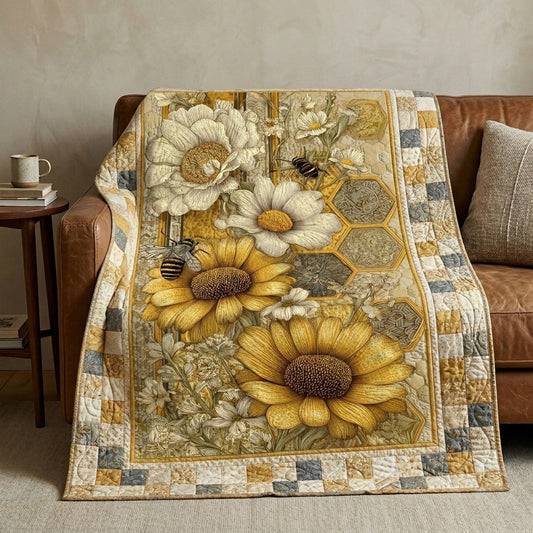 Honey Bloom Quilted Blanket NCU0DQQ0812