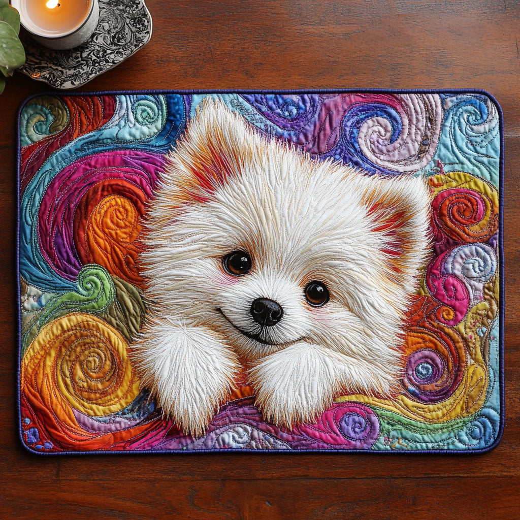 Honey Hound Quilted Placemat NCU0NNT723