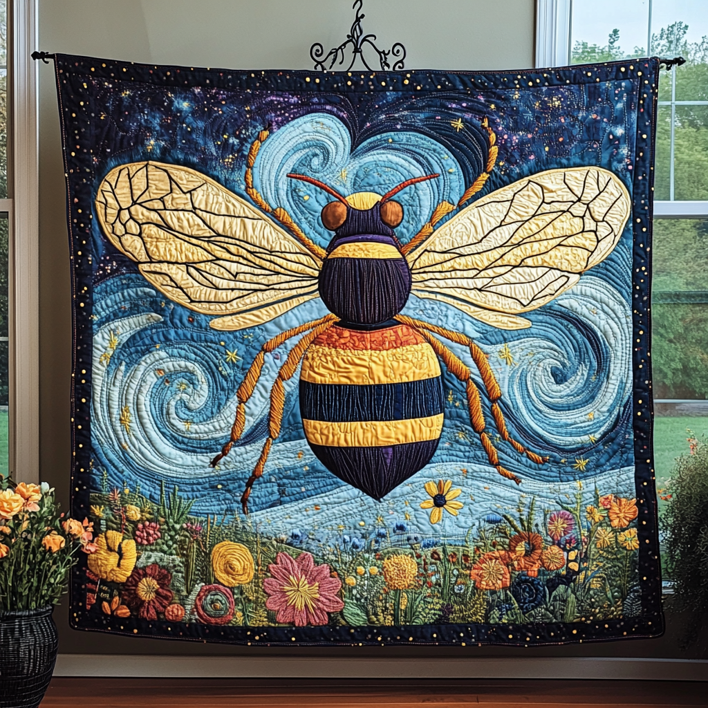 Honey Wings Quilted Blanket NCU0DDK194