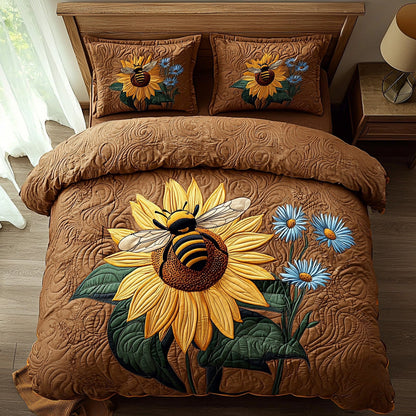 Honeyflare 3-Piece Quilted Bedding Set NCU0DV545