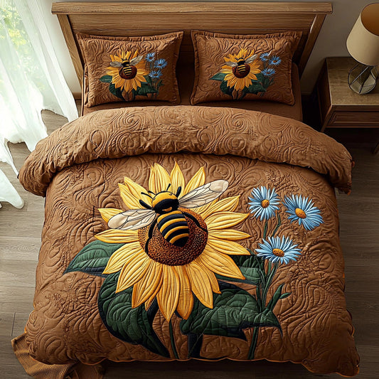 Honeyflare 3-Piece Quilted Bedding Set NCU0DV545