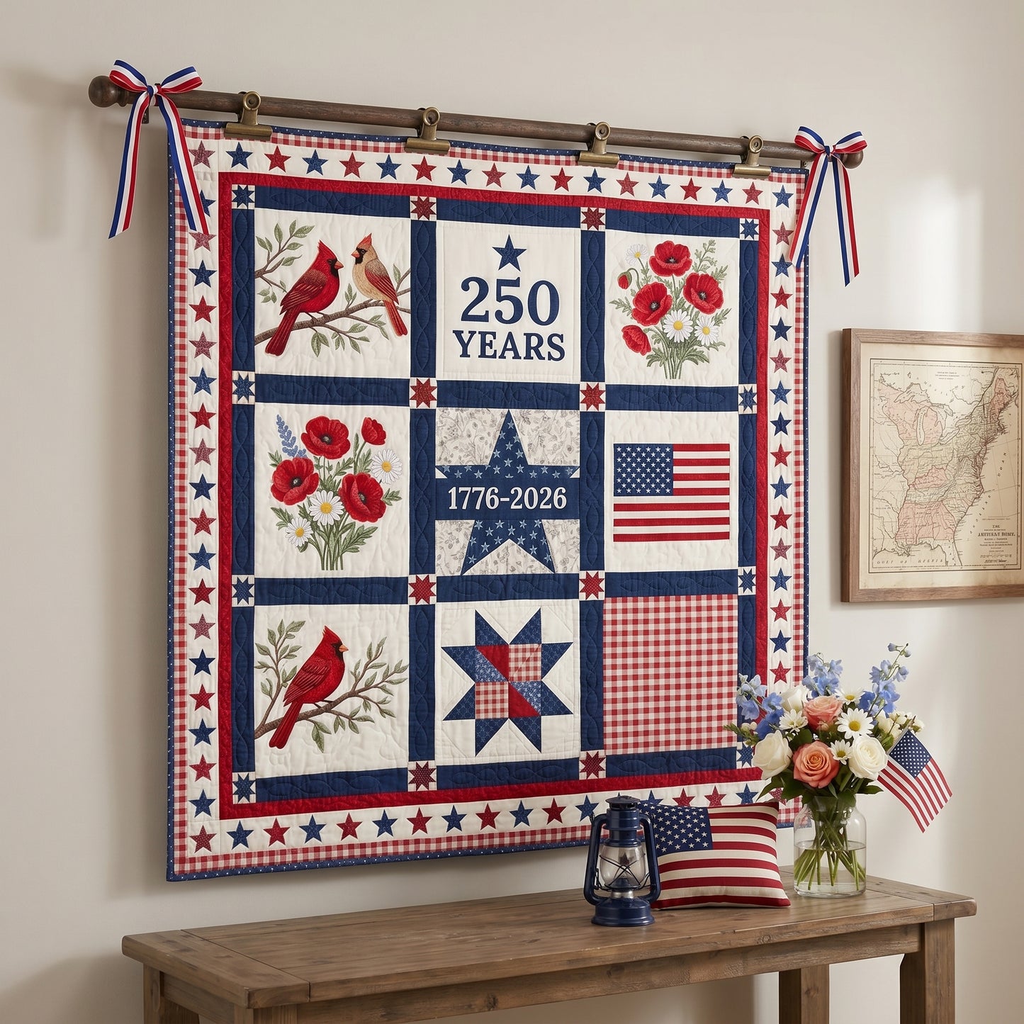 Honor Cardinal Quilted Blanket NCU0NTD1887