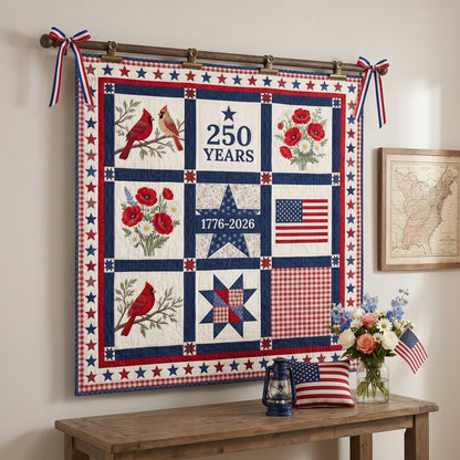 Honor Cardinal Quilted Blanket NCU0NTD1887