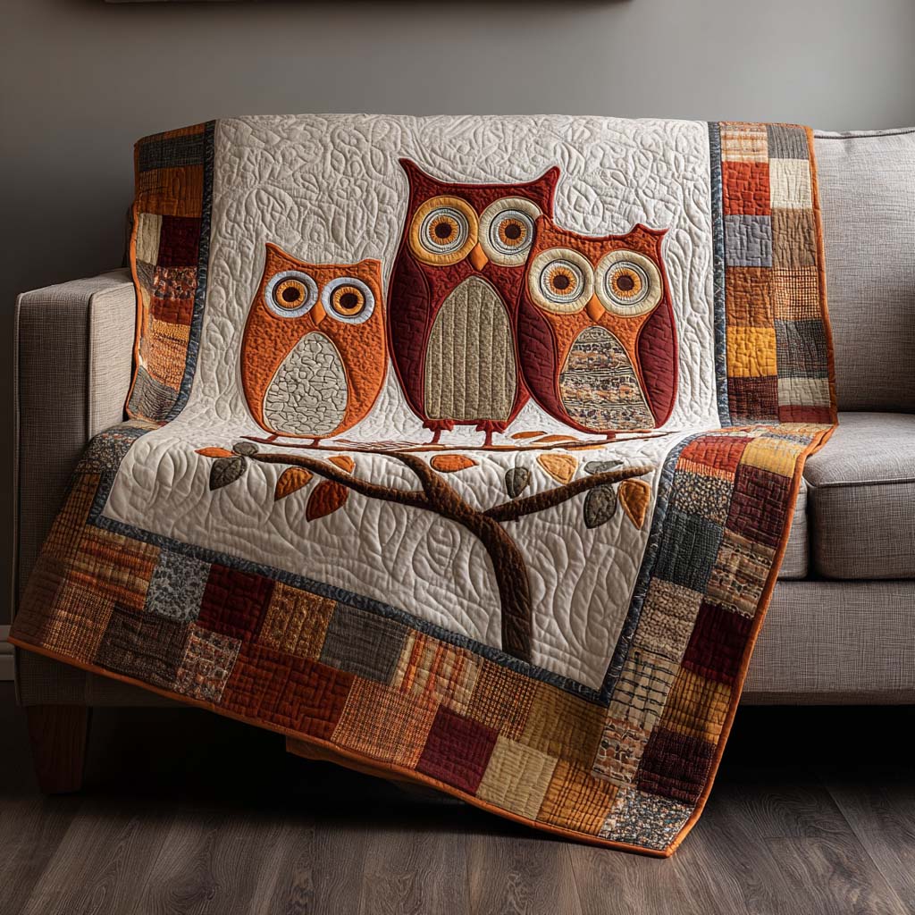Hoo Hoo Home Quilted Blanket NCU0NNT2162