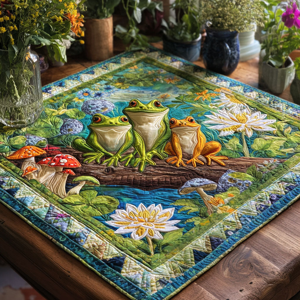 Hoppy Moments Quilted Table Topper NCU0PTT953