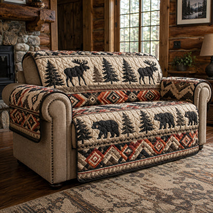 Horizon Bear Roam Quilted Sofa Cover NCU0PVL1097