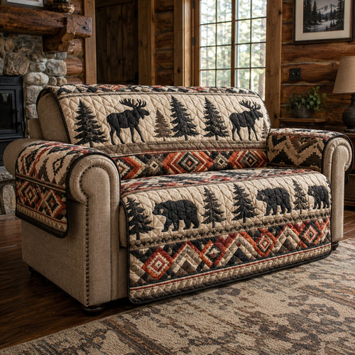 Horizon Bear Roam Quilted Sofa Cover NCU0PVL1097