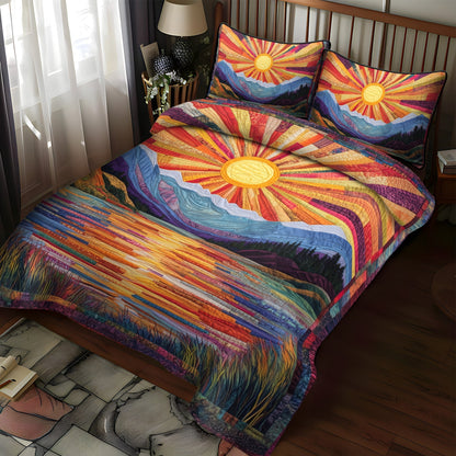 Horizon Dreams 3-Piece Quilted Bedding Set NCU0VL778