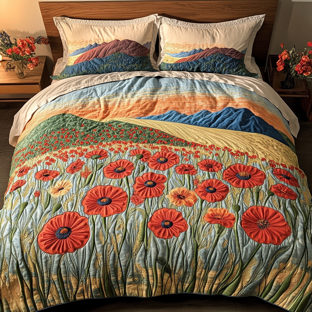 Horizon Hues 3-Piece Quilted Bedding Set NCU0NVH580