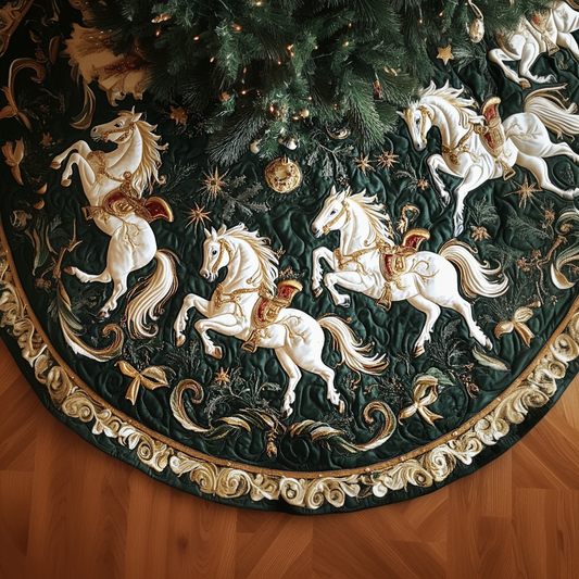Horse Dream Christmas Quilted Tree Skirt NCU0DDK1682