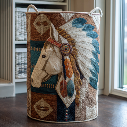 Horse Dream Quilted Laundry Basket NCU0DDK1597