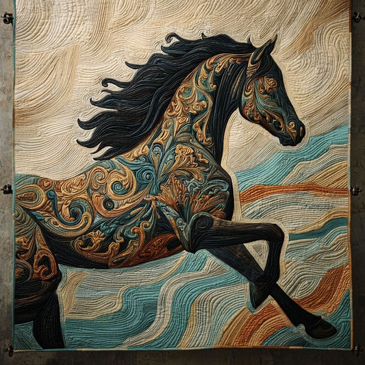 Horse Glory Quilted Blanket NCU0DDK2180