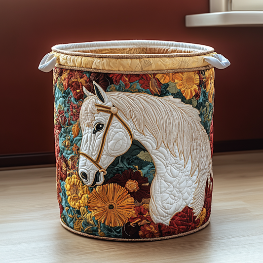 Horse Serenity Quilted Laundry Basket NCU0DDK751