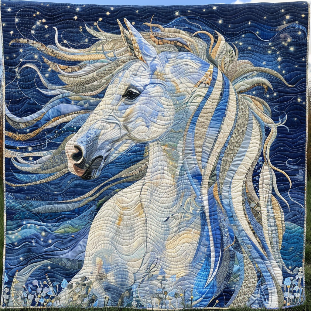Horse Wild Horizons Quilted Blanket NCU0DV1838