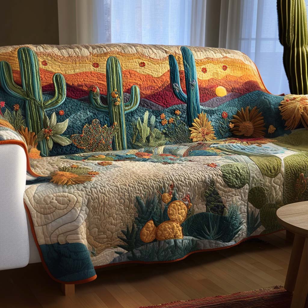 Hot Sands Quilted Sofa Cover NCU0NNT2353