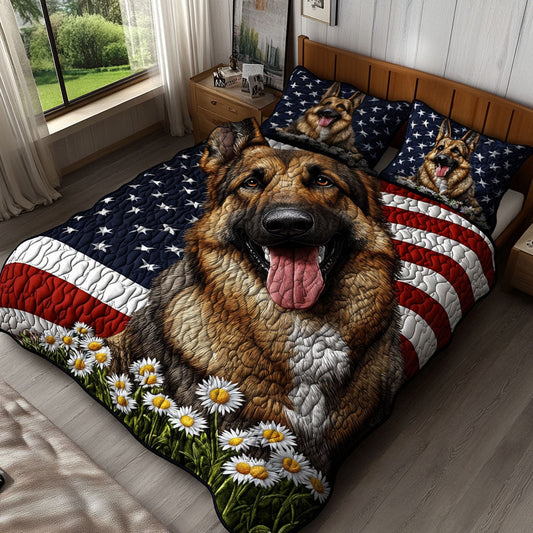 Hound of the Stars 3-Piece Quilted Bedding Set NCU0PTT443
