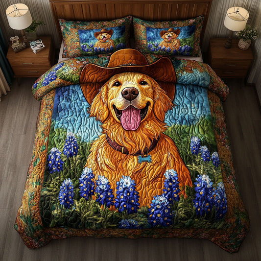 Howdy Howler 3-Piece Quilted Bedding Set NCU0NNT737