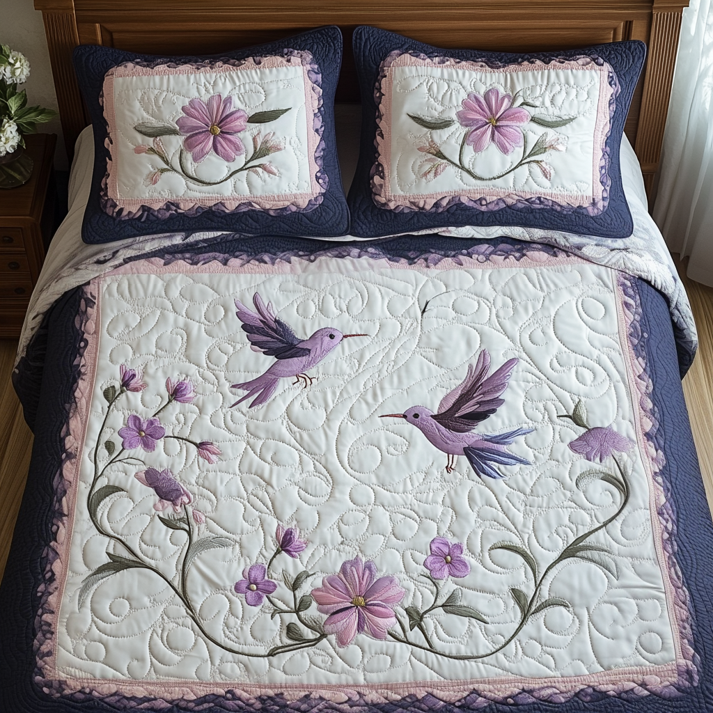 Humming Harmony Quilted Bedding Set NCU0DV2008