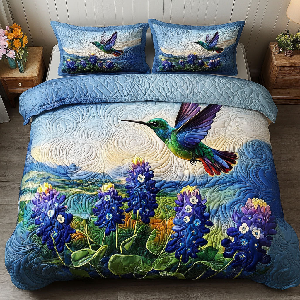 Hummingbird Dance Duvet Cover Set NCU0NNT404