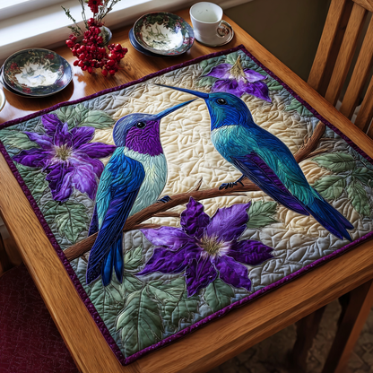 Hummingbird Delight Quilted Table Topper NCU0DDK1216