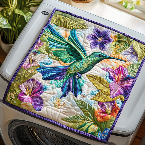 Hummingbird Dream Quilted Washer and Dryer Cover NCU0DDK523