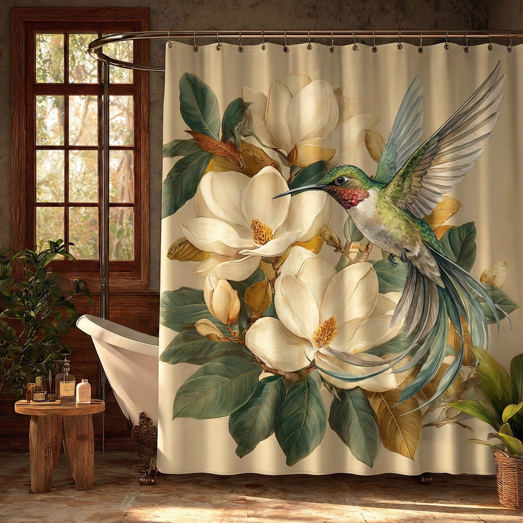 Hummingbird Garden Shower Curtain NCU0LDH459