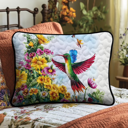 Hummingbird Joy Quilted Bedding Pillow Case NCU0DDK314