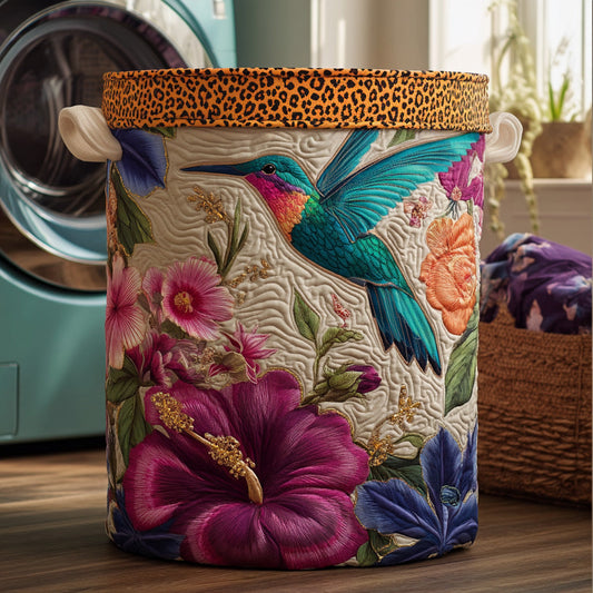 Hummingbird Keepsake Quilted Laundry Basket NCU0DV564