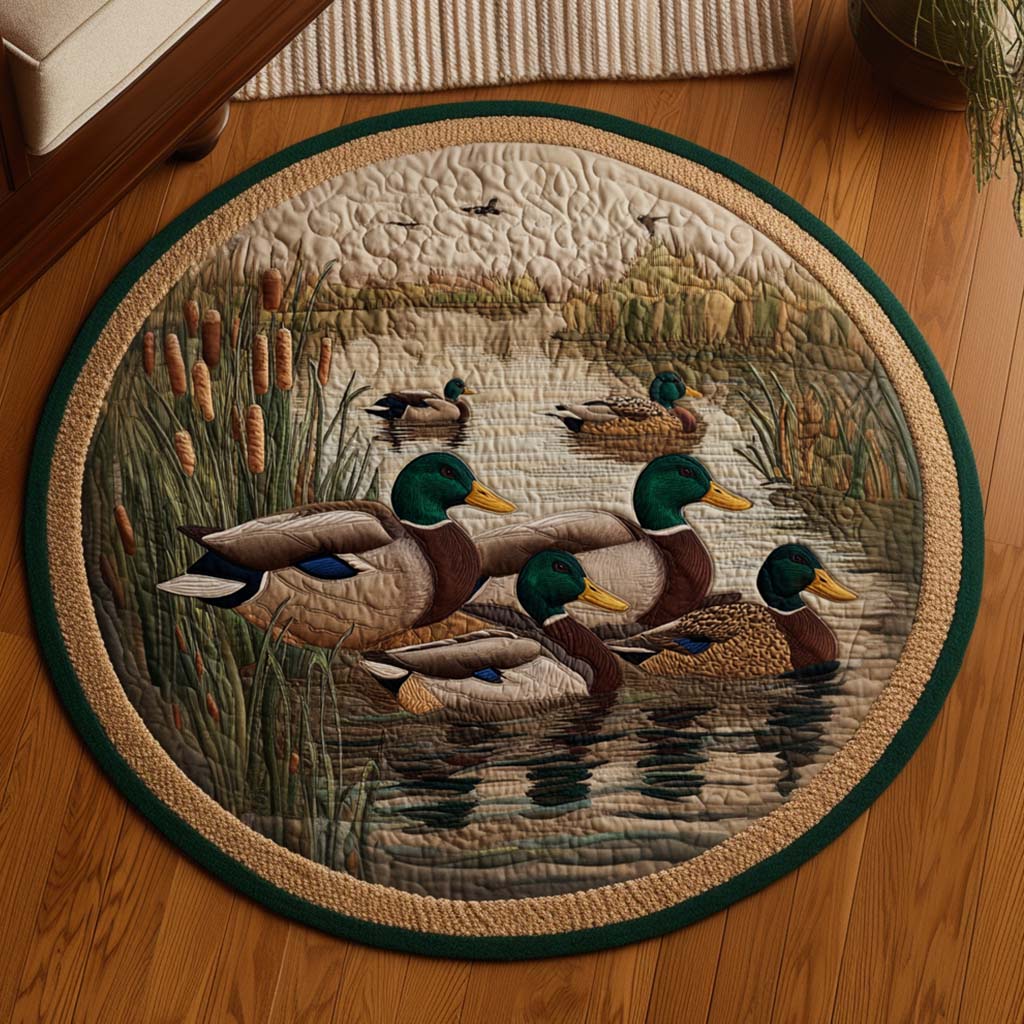 Hunter Dawn Quilted Round Mat NCU0NNT1964