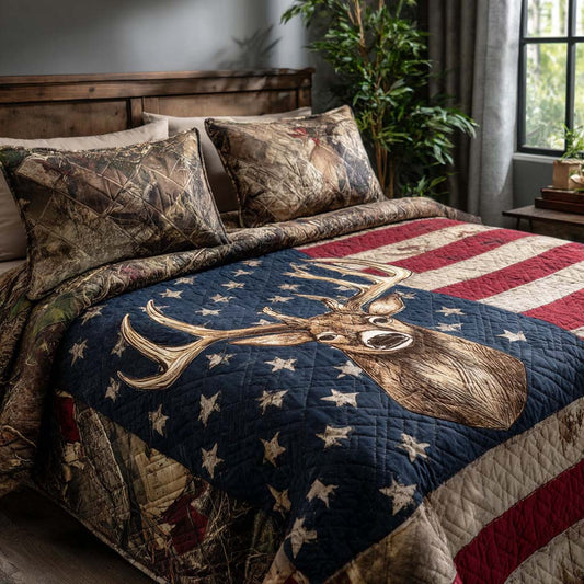 Hunter Pride 3-Piece Quilted Bedding Set NCU0NNT2639