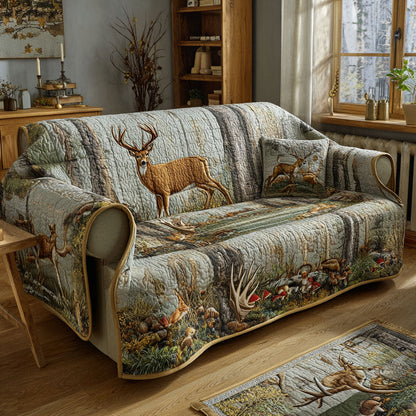 Hunting Quilted Sofa Cover NCU0QN070