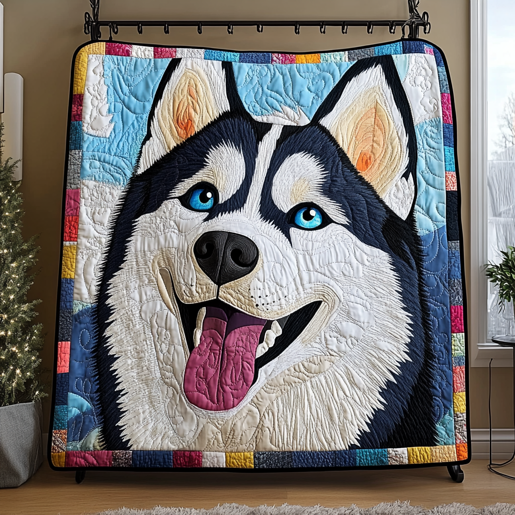 Huskey Journey Quilted Blanket NCU0DDK429