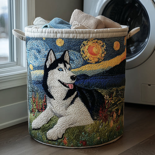 Husky Glow Quilted Laundry Basket NCU0TH3125