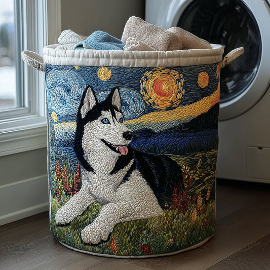 Husky Glow Quilted Laundry Basket NCU0TH3125