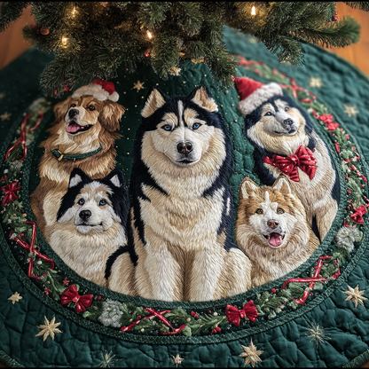 Husky Magic Christmas Quilted Tree Skirt NCU0DDK1457