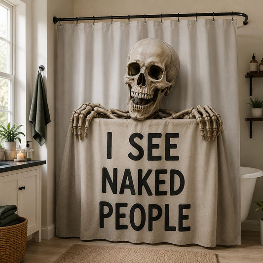 I See Naked People Shower Curtain NCU0DV2389
