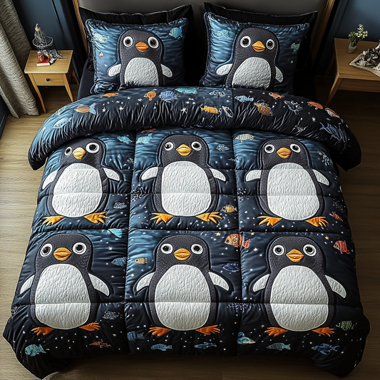Ice Cap Companions 3-Piece Quilted Bedding Set NCU0DK2411