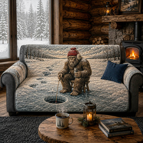 Ice Cold Squatch Quilted Sofa Cover NCU0NTD2020