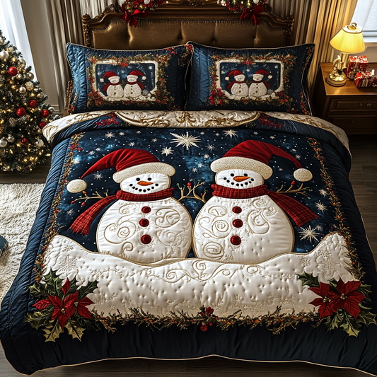 Icy Charm 3-Piece Quilted Bedding Set NCU0DDK074