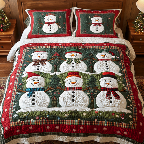 Icy Companions 3-Piece Quilted Bedding Set NCU0NVH003