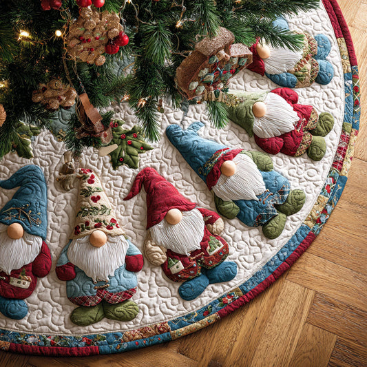 Icy Pickle Christmas Quilted Tree Skirt NCU0PTT1618