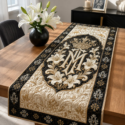 Imperial Cipher Royalty Quilted Table Runner NCU0HNH1244